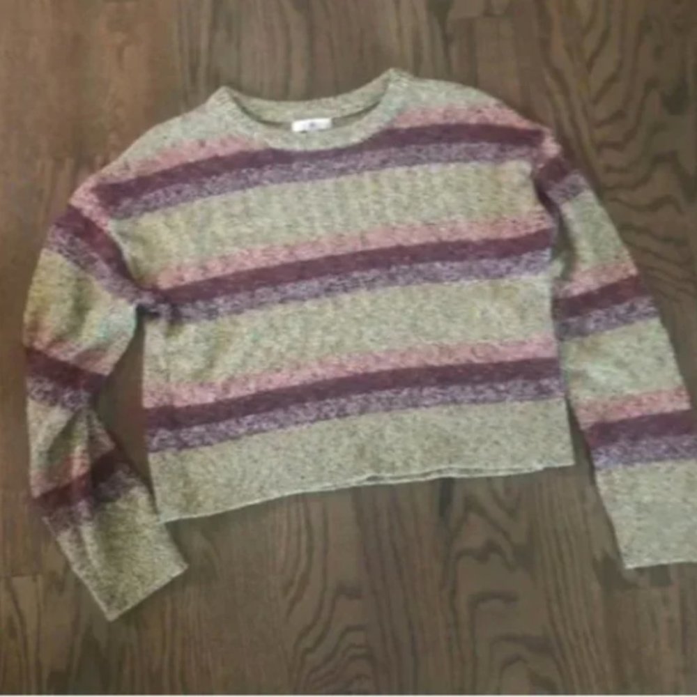 BP Striped Crop Sweater Size S